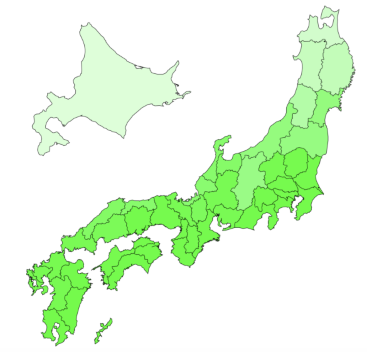 Pythonで都道府県別の色分け日本地図を作成する方法 Japanmap データサイエンス情報局